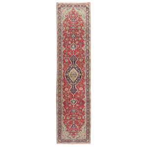 Tabriz Hand Knotted Runner 3' 4'' ×  16' 6'' - 204058